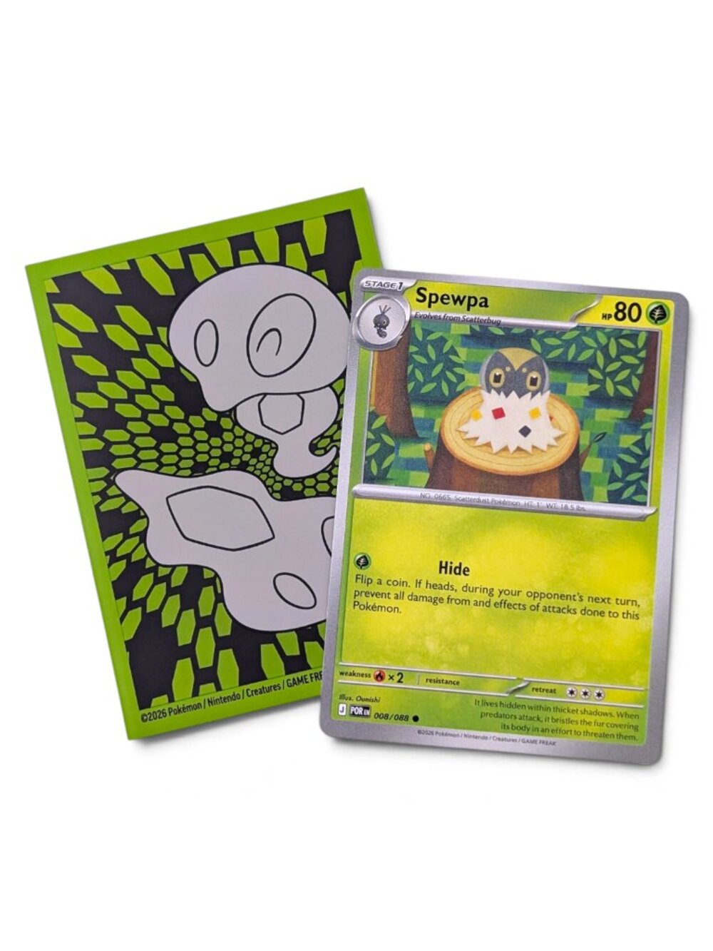 Perfect Order Pokemon Card (Q02): Spewpa 008/088, Ounishi